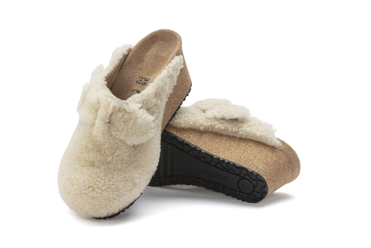 Birkenstock Fanny Teddy Shearling Teddy Eggshell