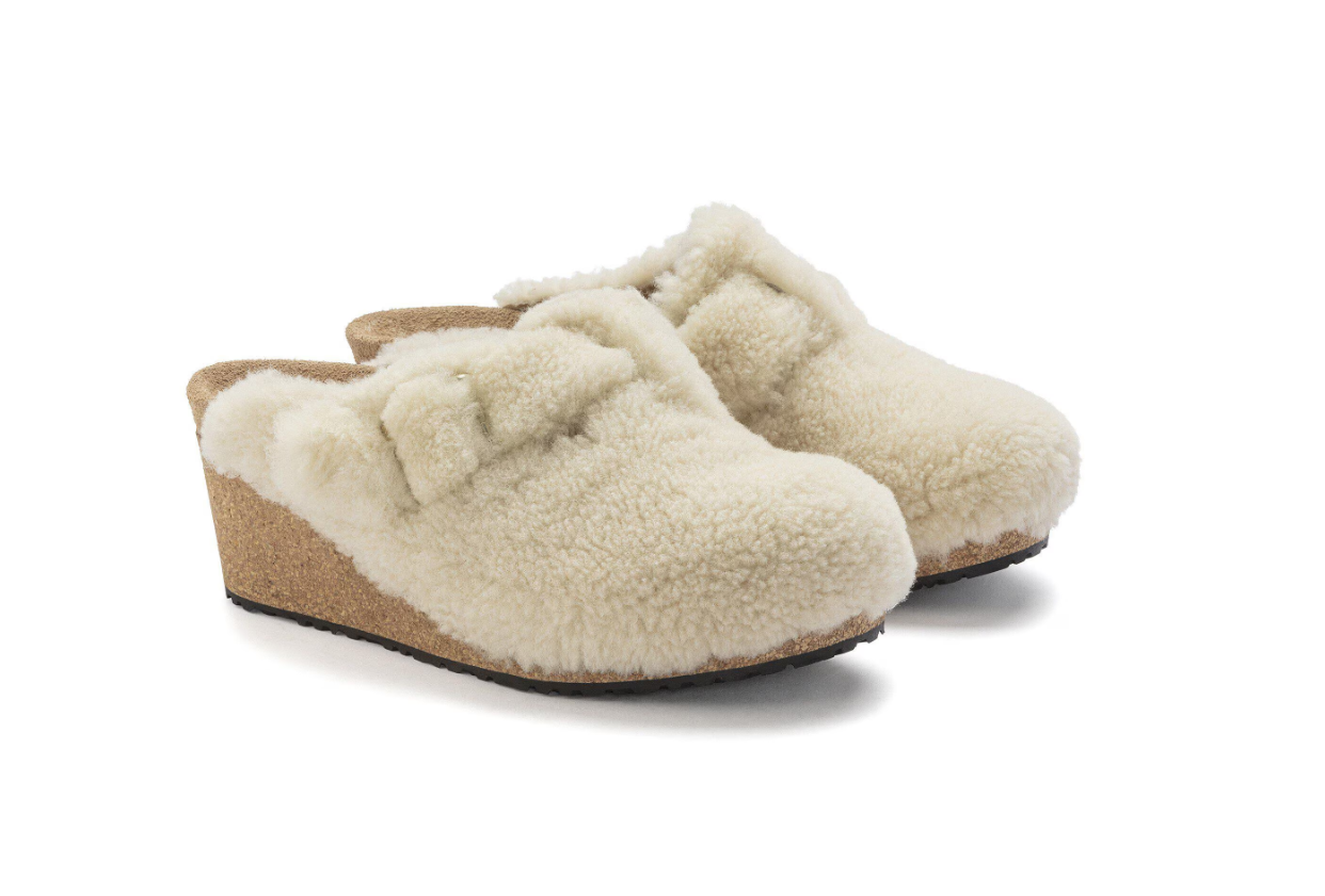 Birkenstock Fanny Teddy Shearling Teddy Eggshell