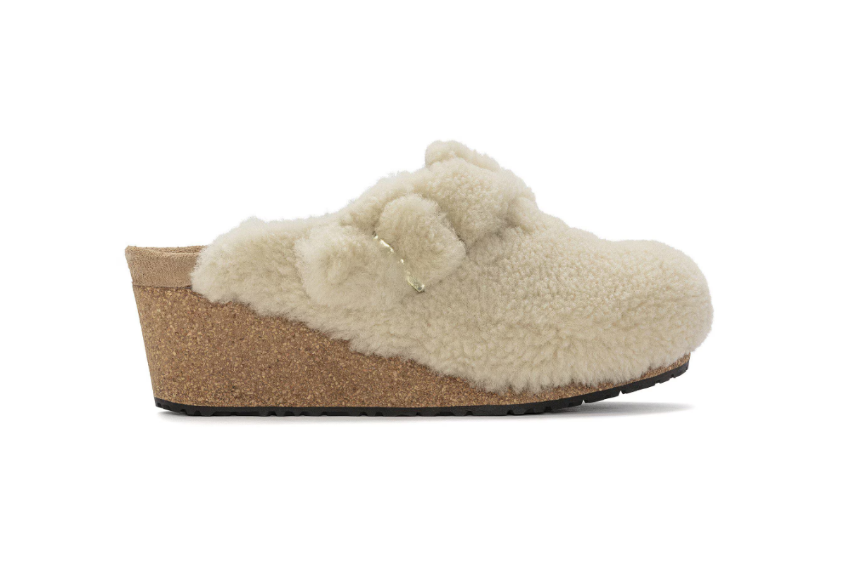 Birkenstock Fanny Teddy Shearling Teddy Eggshell