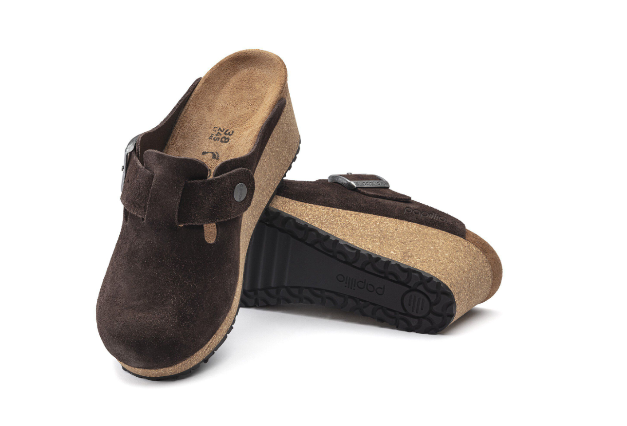 Birkenstock Papillio Fanny Suede Roast Clog