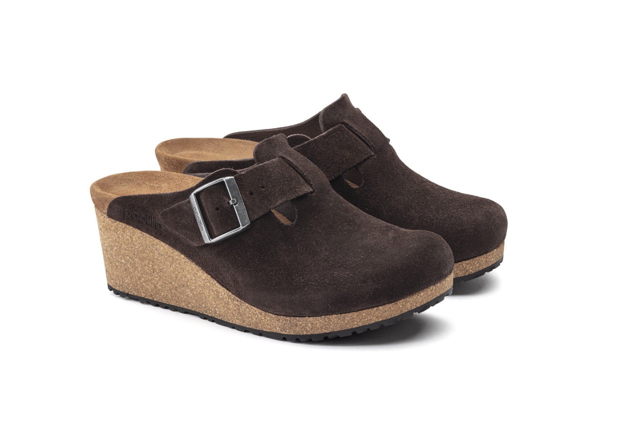 Birkenstock Papillio Fanny Suede Roast Clog