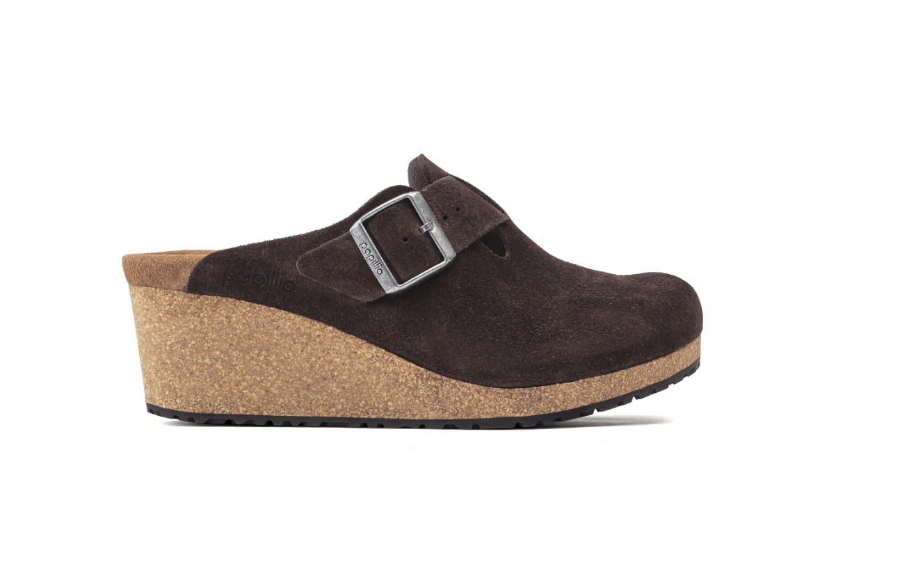 Birkenstock Papillio Fanny Suede Roast Clog