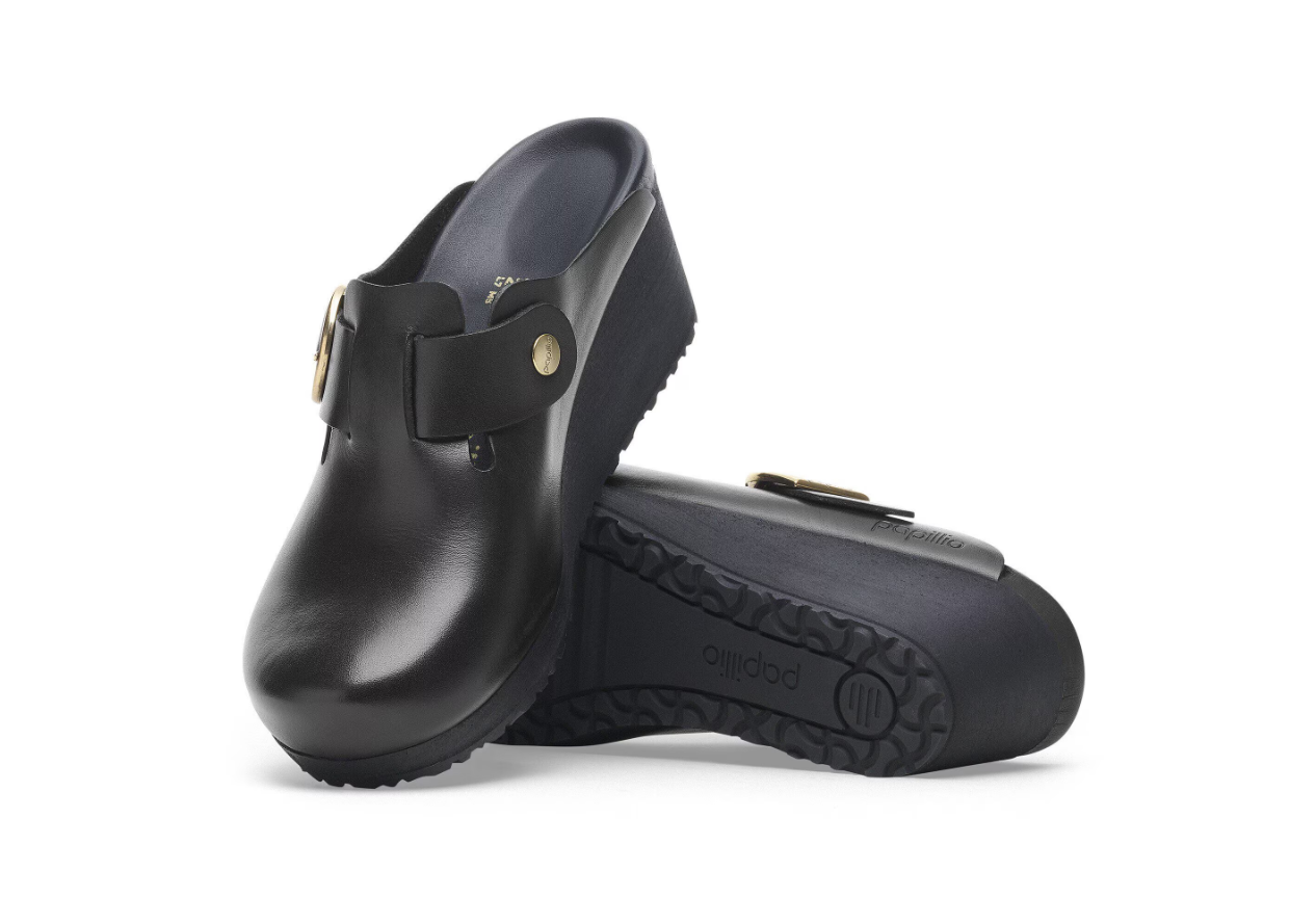 Birkenstock Fanny Ring-Buckle Natural Leather Black/Black