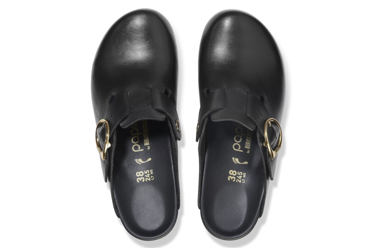 Birkenstock Fanny Ring-Buckle Natural Leather Black/Black