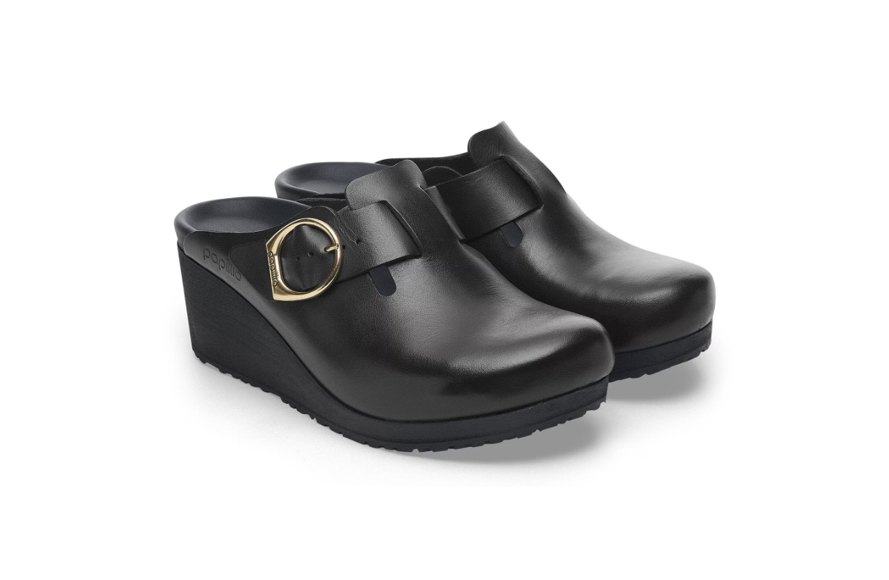 Birkenstock Fanny Ring-Buckle Natural Leather Black/Black