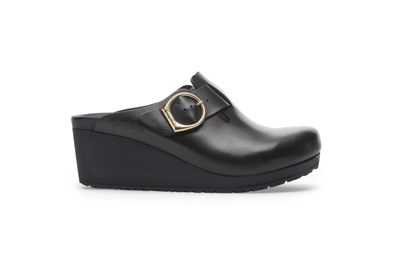 Birkenstock Fanny Ring-Buckle Natural Leather Black/Black