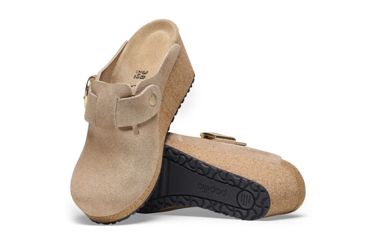 Birkenstock Fanny Ring-Buckle Suede Leather Warm Sand