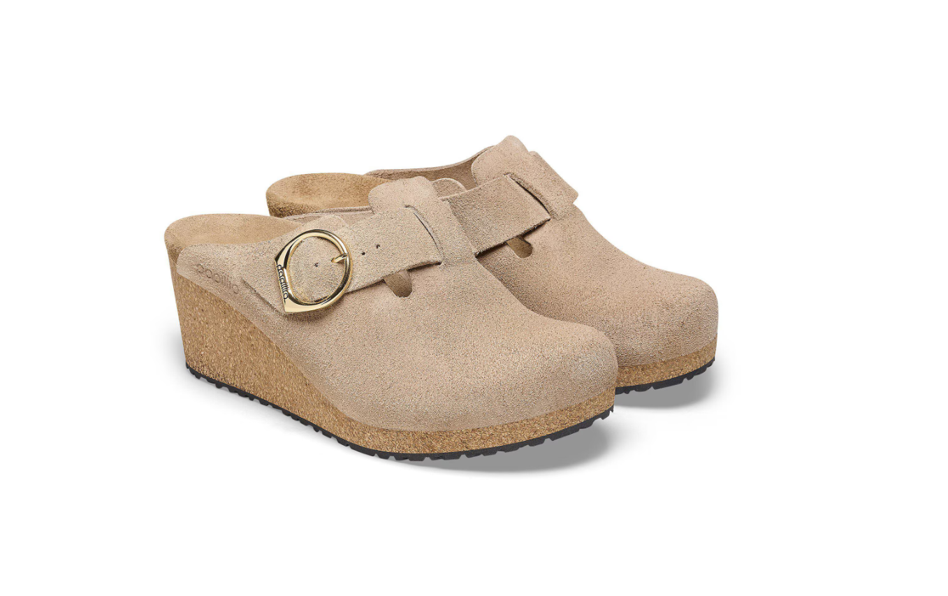 Birkenstock Fanny Ring-Buckle Suede Leather Warm Sand