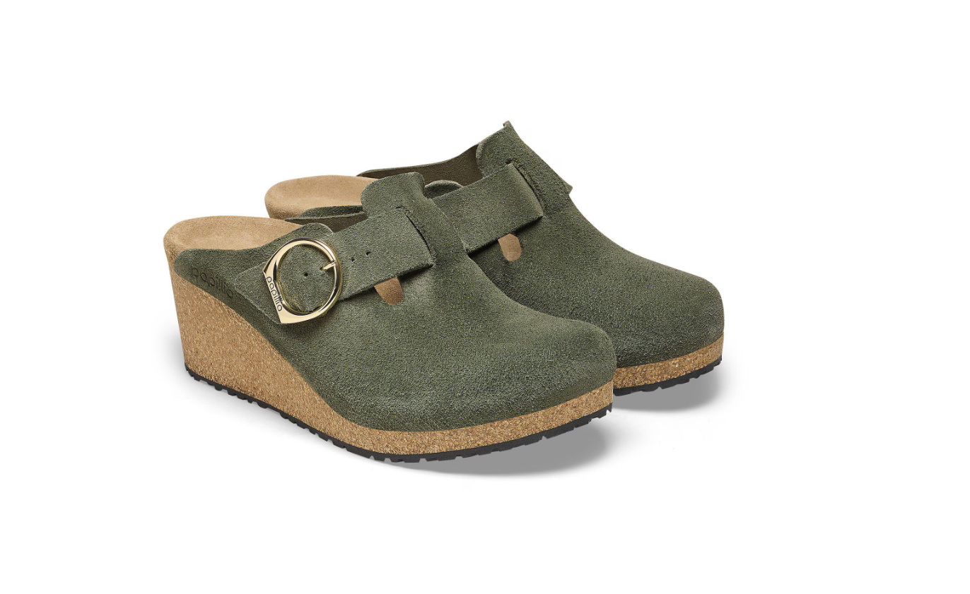 Birkenstock Fanny Ring-Buckle Suede Leather Thyme