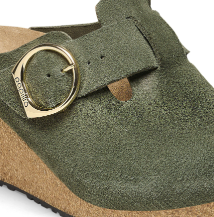Birkenstock Fanny Ring-Buckle Suede Leather Thyme