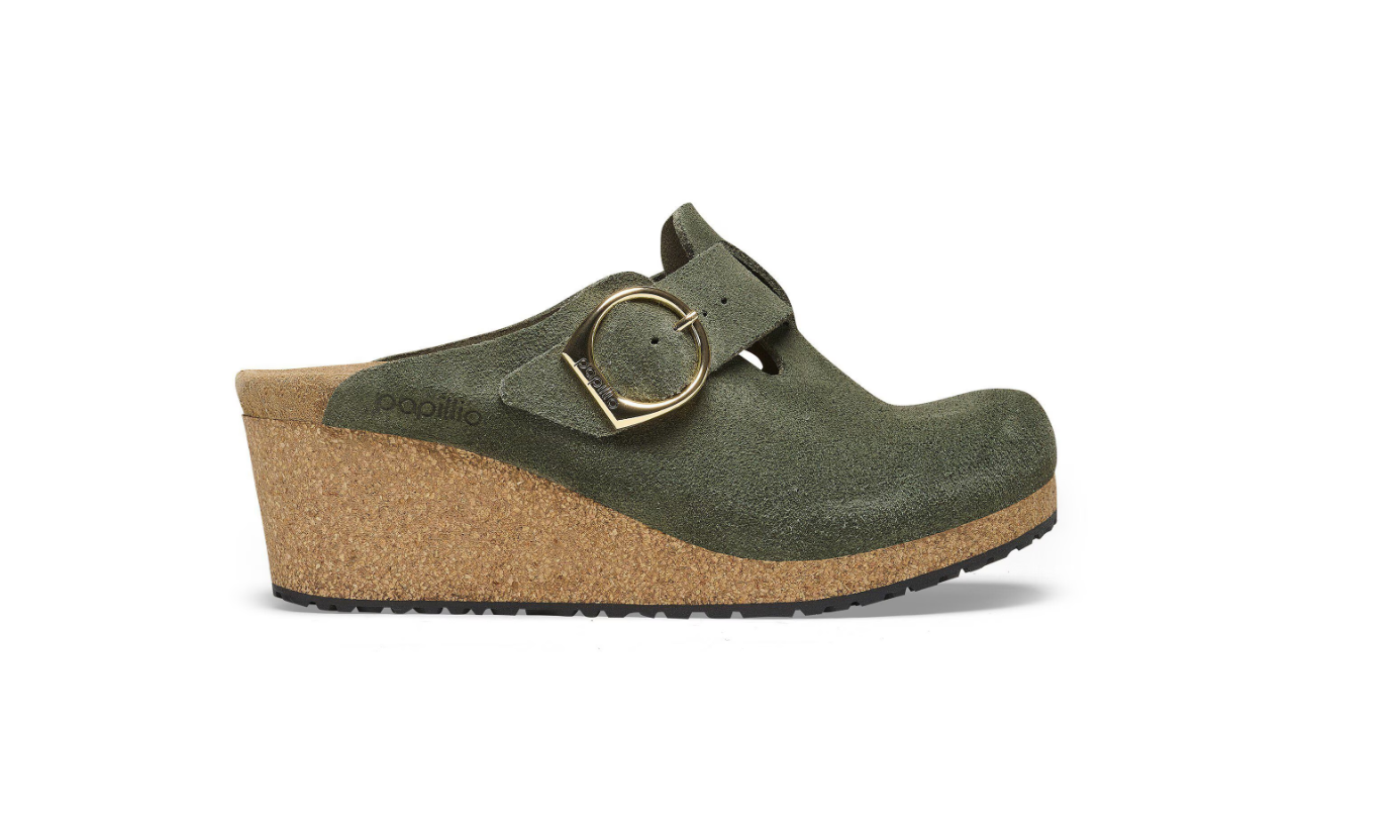 Birkenstock Fanny Ring-Buckle Suede Leather Thyme