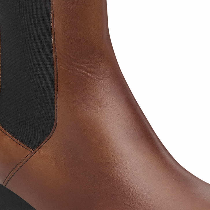 Birkenstock Ebba Slip On Natural Leather Black/Cognac