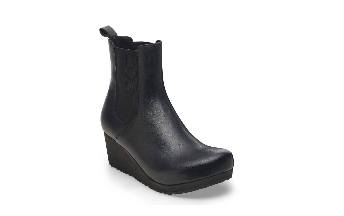Birkenstock Ebba Slip On Natural Leather Black/Black