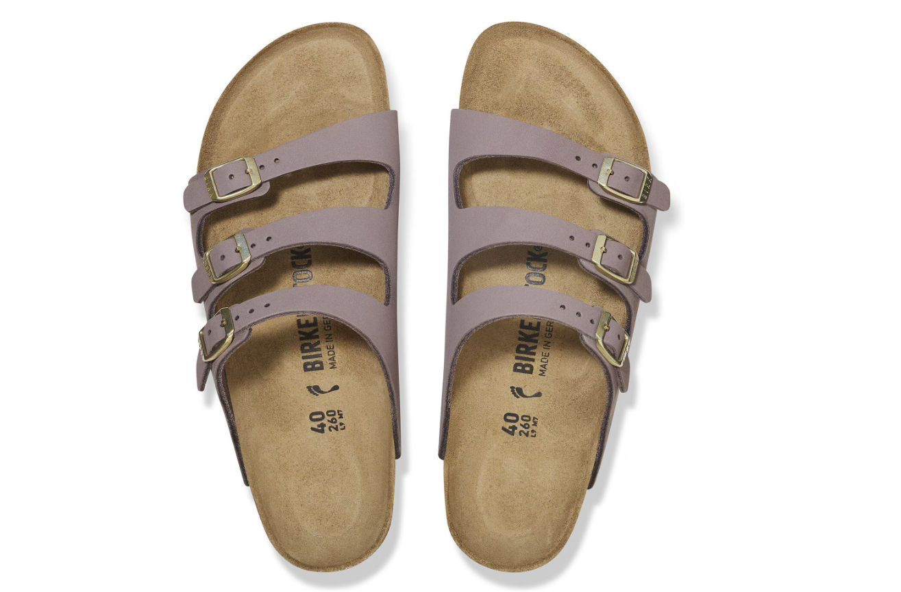 Birkenstock Florida Fresh Nubuck Leather Faded Purple