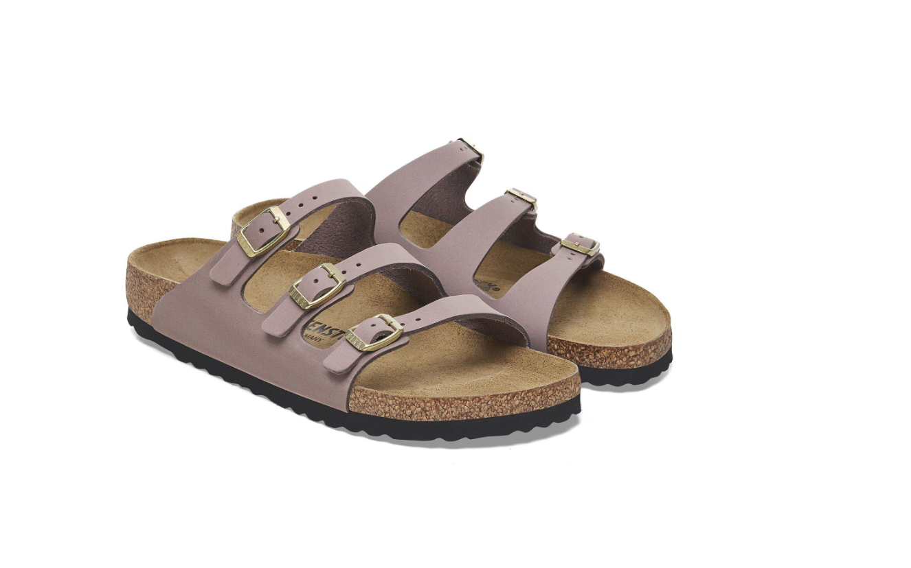 Birkenstock Florida Fresh Nubuck Leather Faded Purple