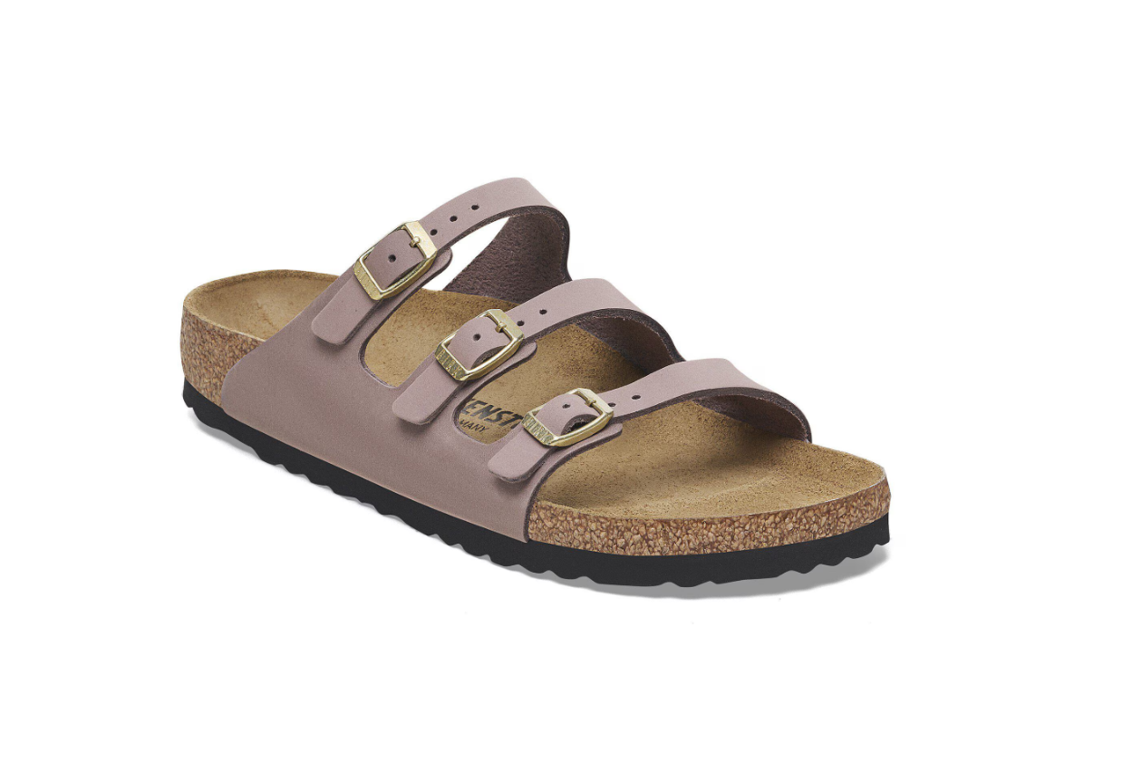 Birkenstock Florida Fresh Nubuck Leather Faded Purple