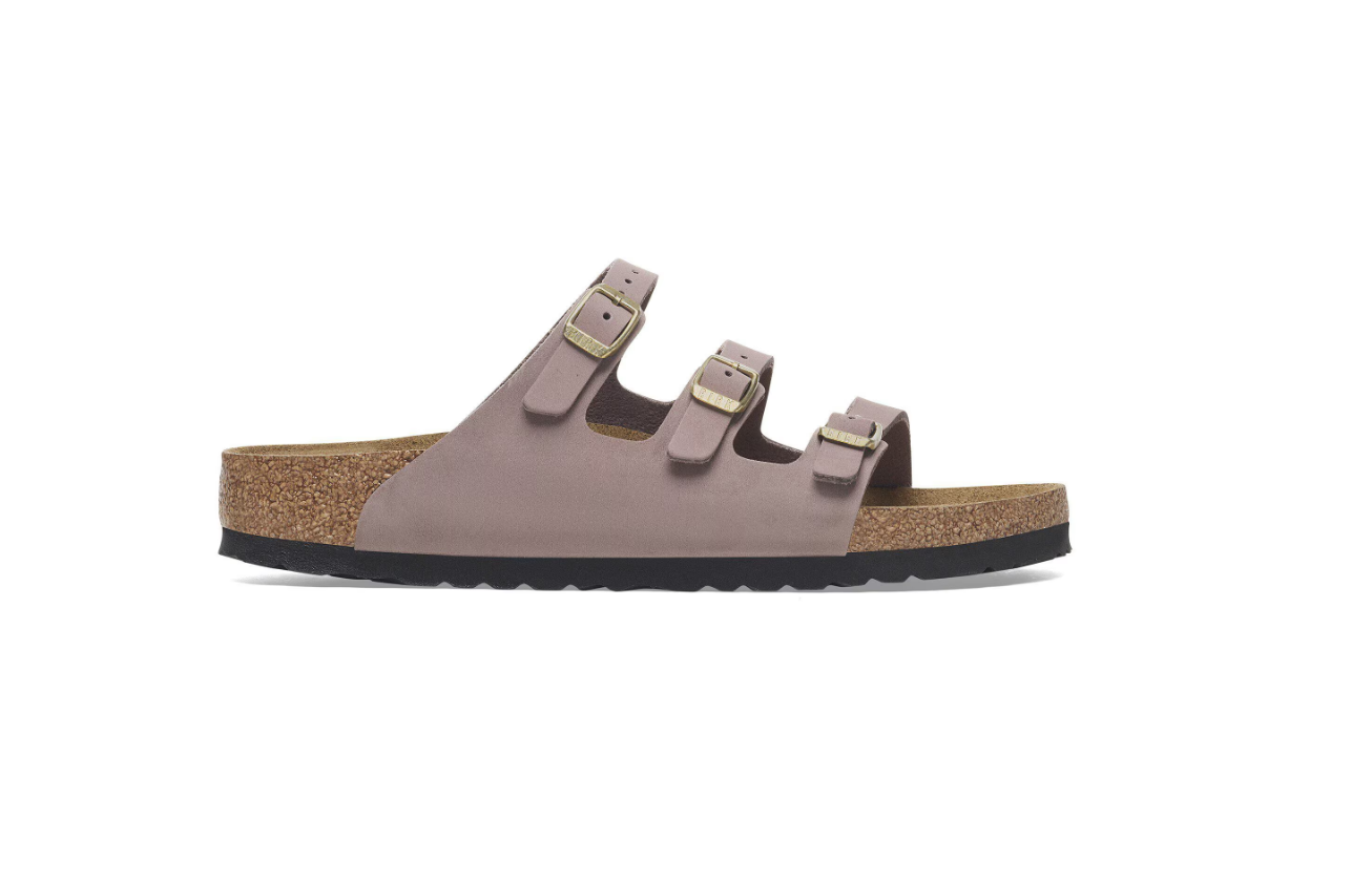 Birkenstock Florida Fresh Nubuck Leather Faded Purple