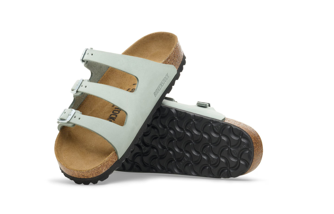 Birkenstock Florida Fresh Nubuck Leather Pure Sage