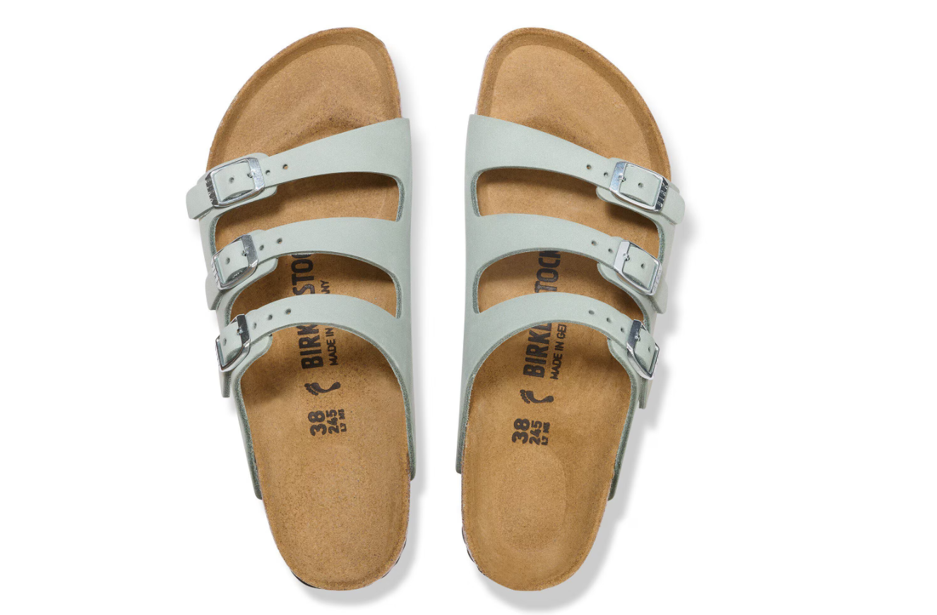 Birkenstock Florida Fresh Nubuck Leather Pure Sage