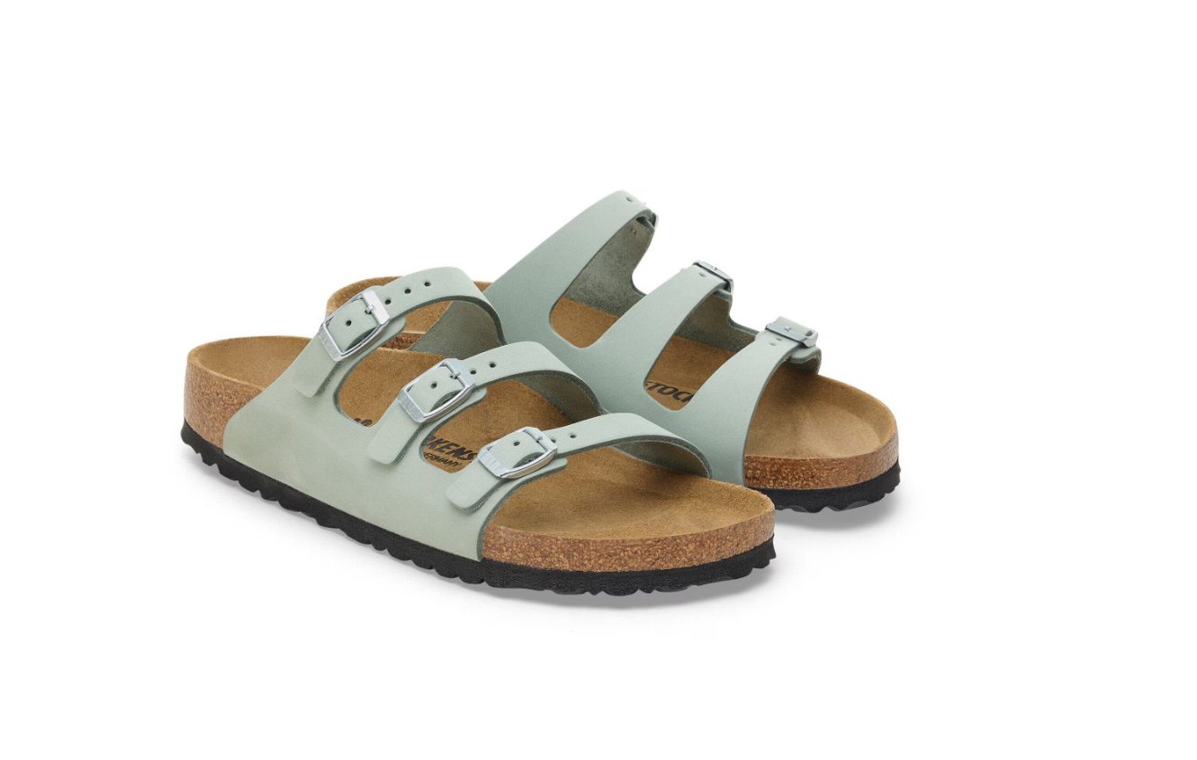 Birkenstock Florida Fresh Nubuck Leather Pure Sage