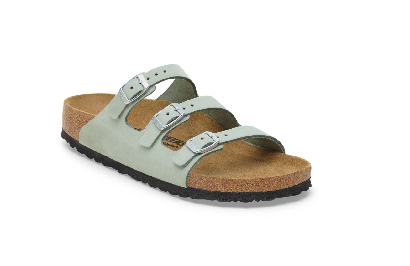 Birkenstock Florida Fresh Nubuck Leather Pure Sage