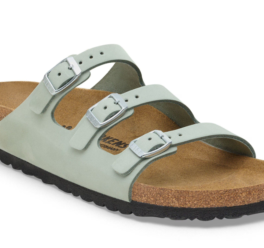 Birkenstock Florida Fresh Nubuck Leather Pure Sage