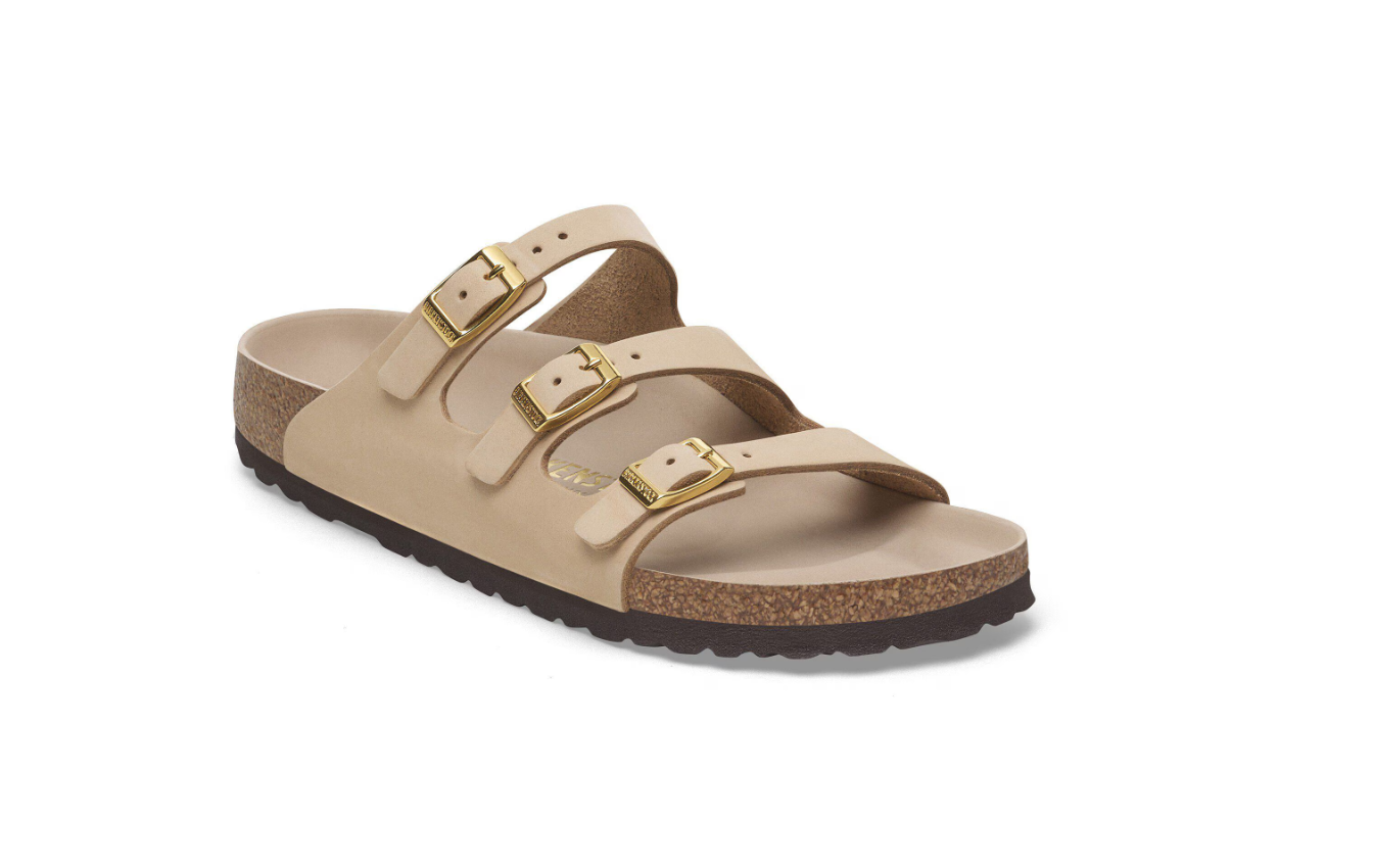 Birkenstock Florida Fresh Nubuck Leather Sandcastle