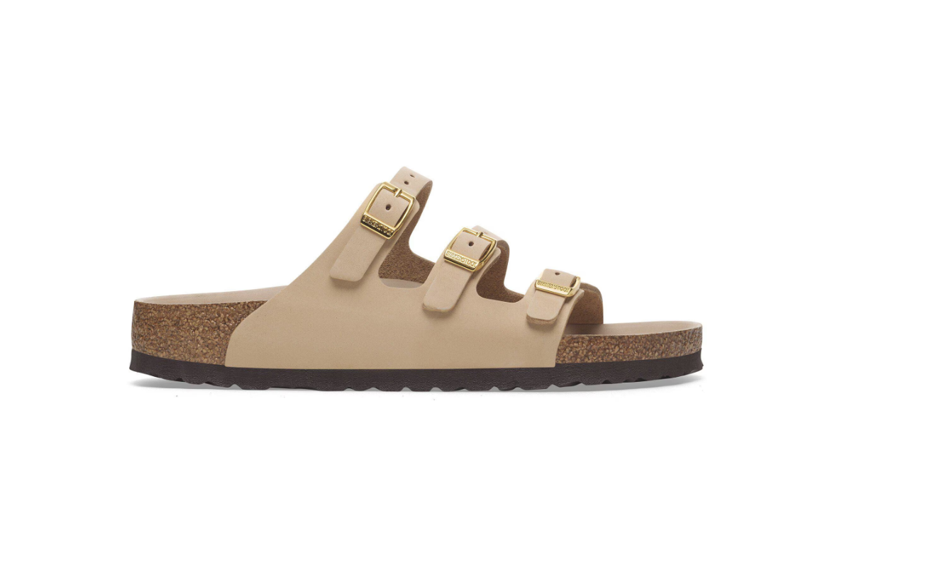 Birkenstock Florida Fresh Nubuck Leather Sandcastle