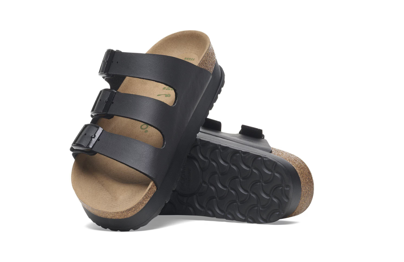 Birkenstock Florida Flex Platform Birko-Flor Black