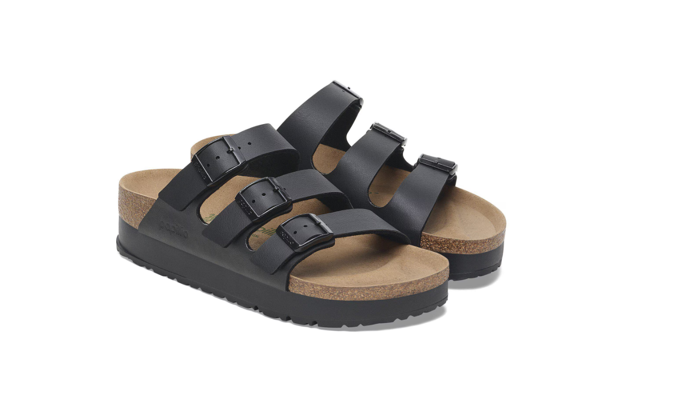 Birkenstock Florida Flex Platform Birko-Flor Black