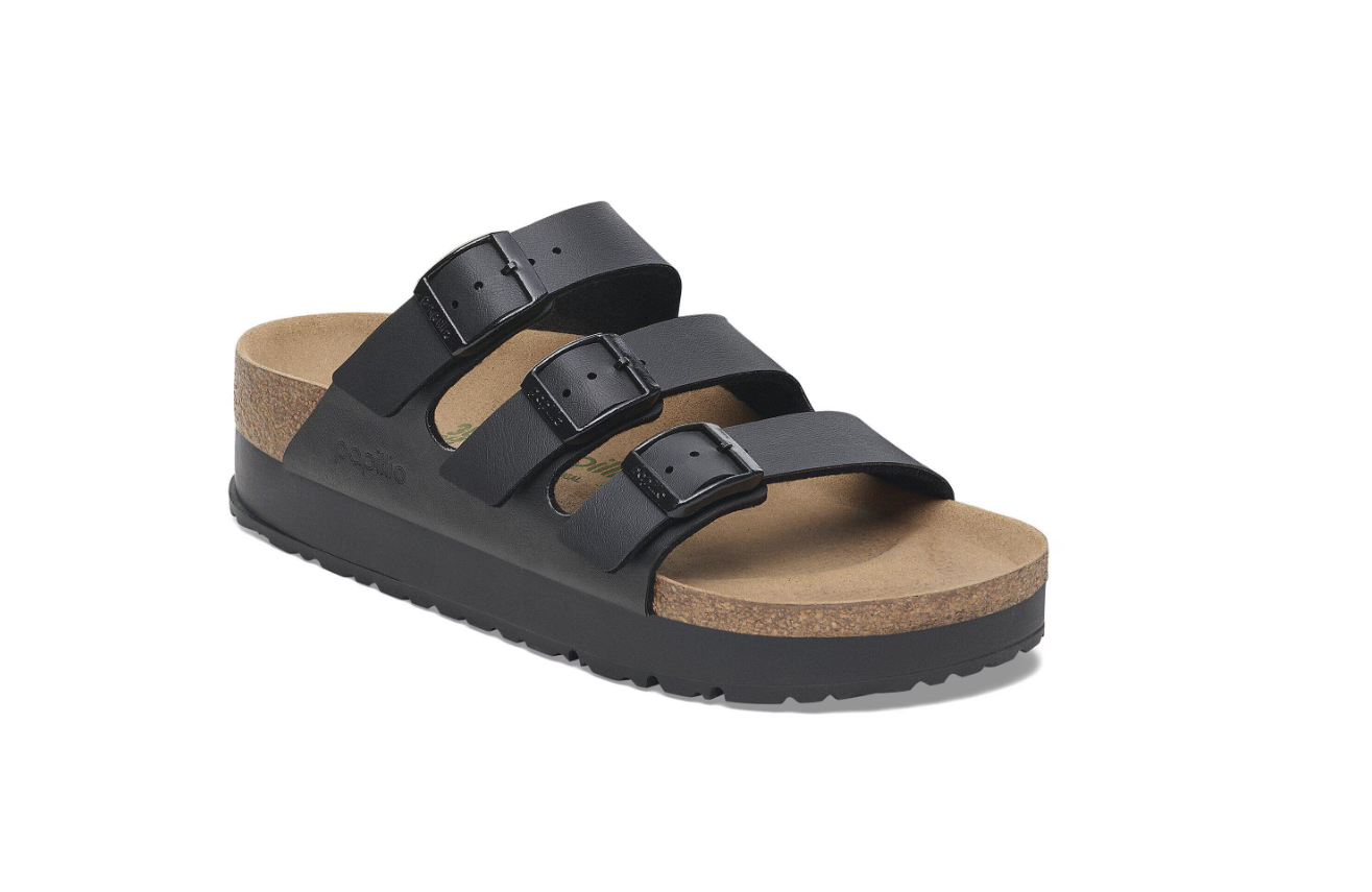 Birkenstock Florida Flex Platform Birko-Flor Black