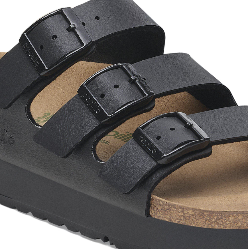 Birkenstock Florida Flex Platform Birko-Flor Black