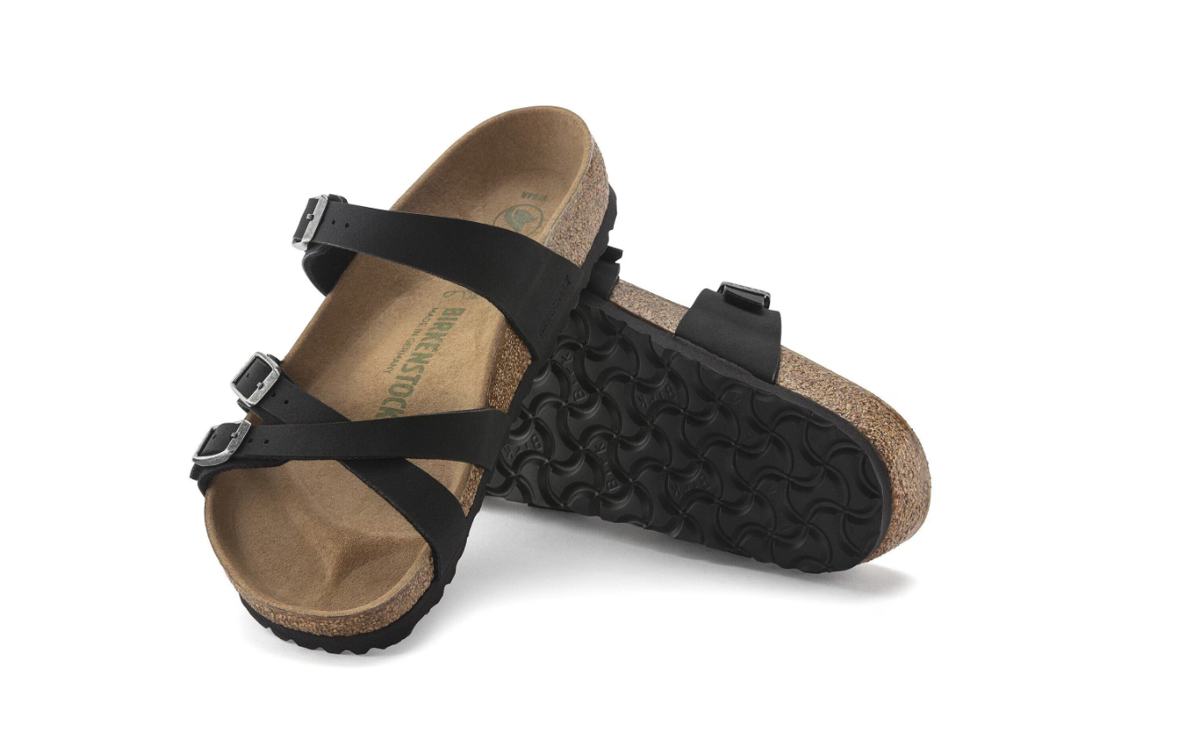 Birkenstock Franca Vegan Birkibuc Black