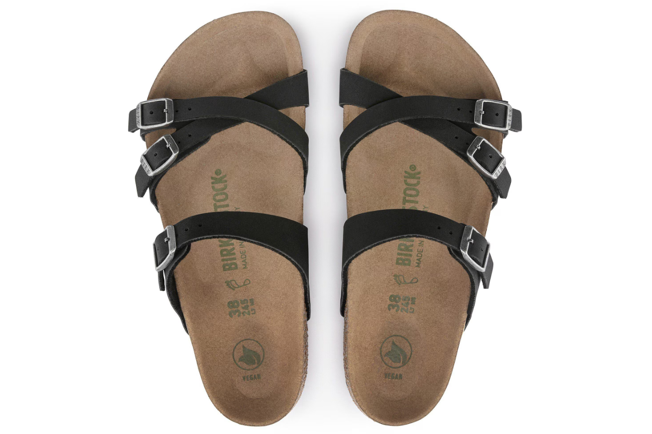 Birkenstock Franca Vegan Birkibuc Black