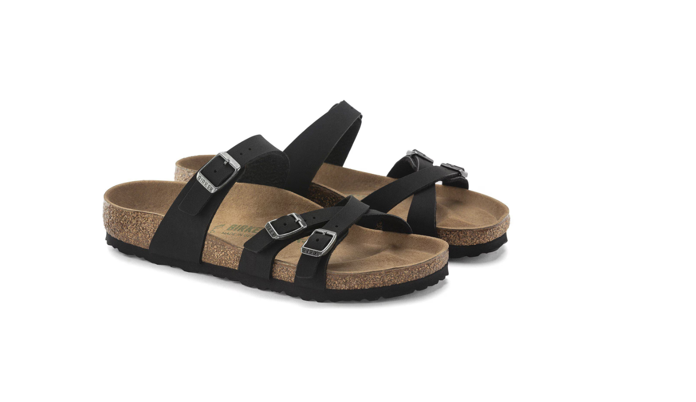 Birkenstock Franca Vegan Birkibuc Black