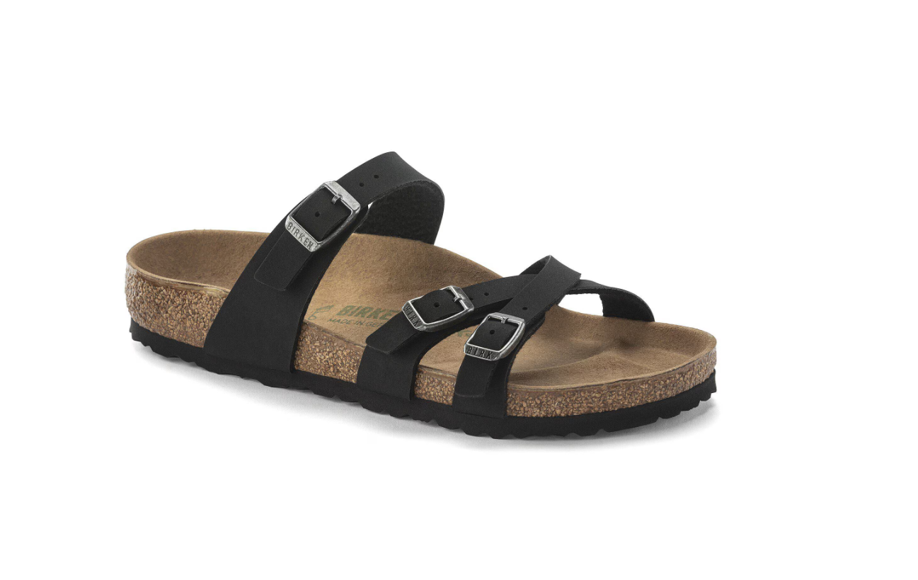 Birkenstock Franca Vegan Birkibuc Black