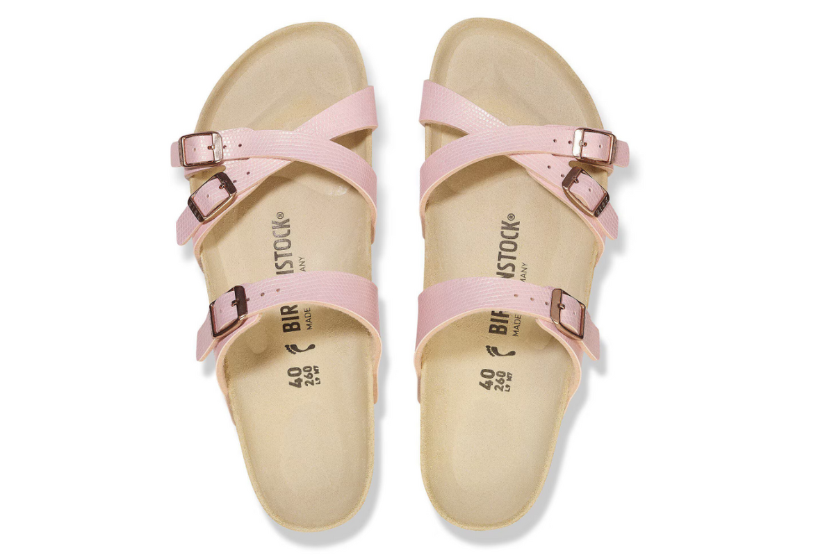 Birkenstock Franca Birko-Flor Embossed Light Rose