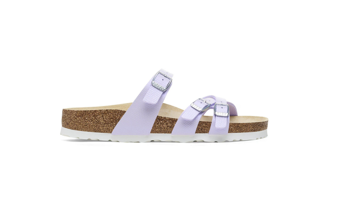 Birkenstock Franca Birko-Flor Shiny Lizard Purple Fog