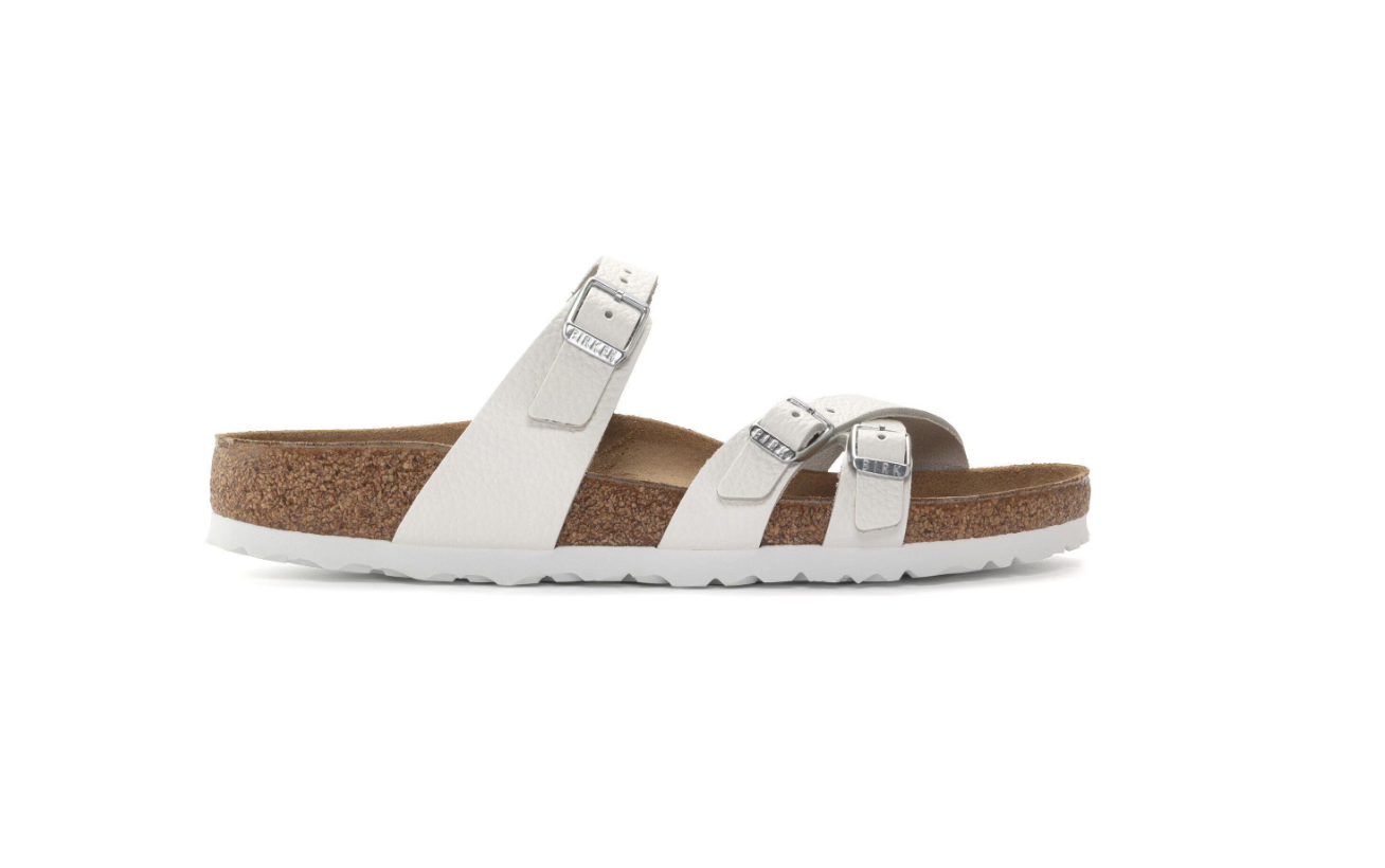 Birkenstock Franca Natural Leather Sandals White