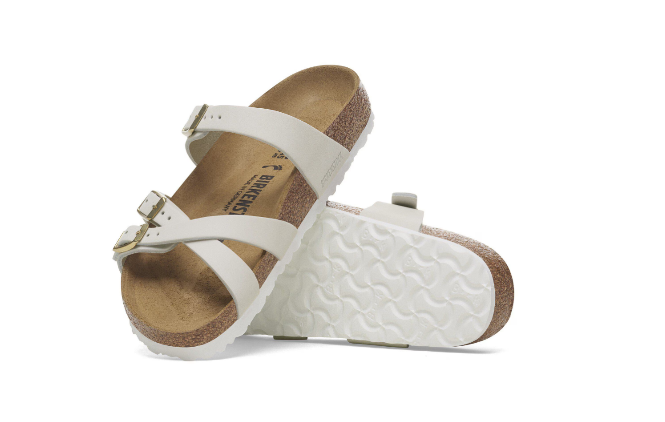 Birkenstock Franca Nubuck Leather Antique White Sandal
