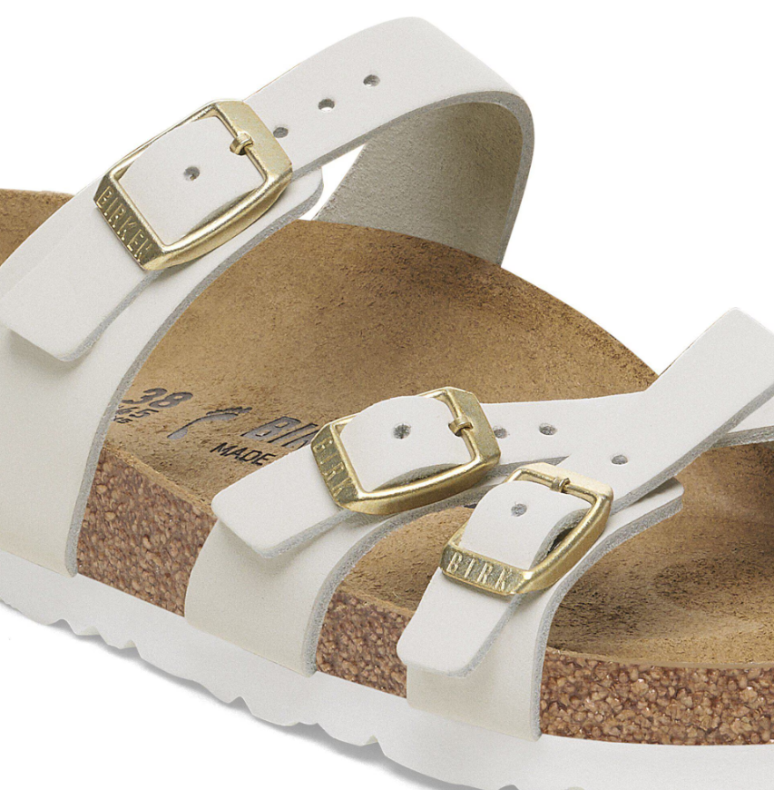 Birkenstock Franca Nubuck Leather Antique White Sandal