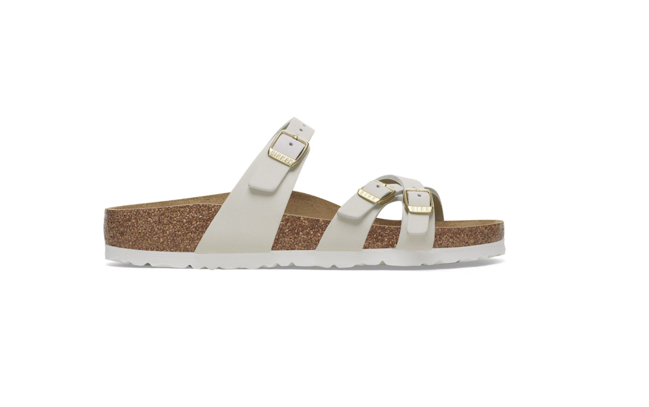 Birkenstock Franca Nubuck Leather Antique White Sandal