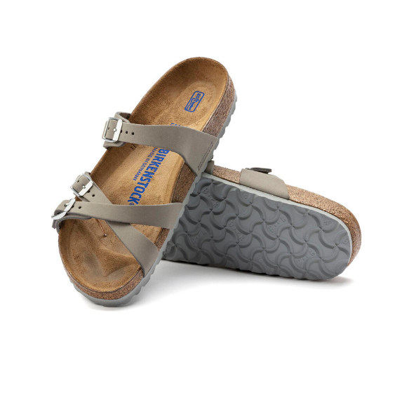 Birkenstock Franca Soft Footbed Nubuck Leather Dove Gray