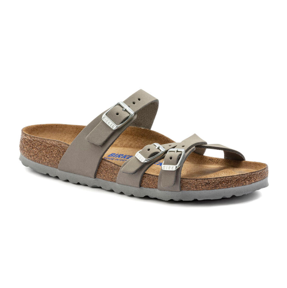 Birkenstock Franca Soft Footbed Nubuck Leather Dove Gray