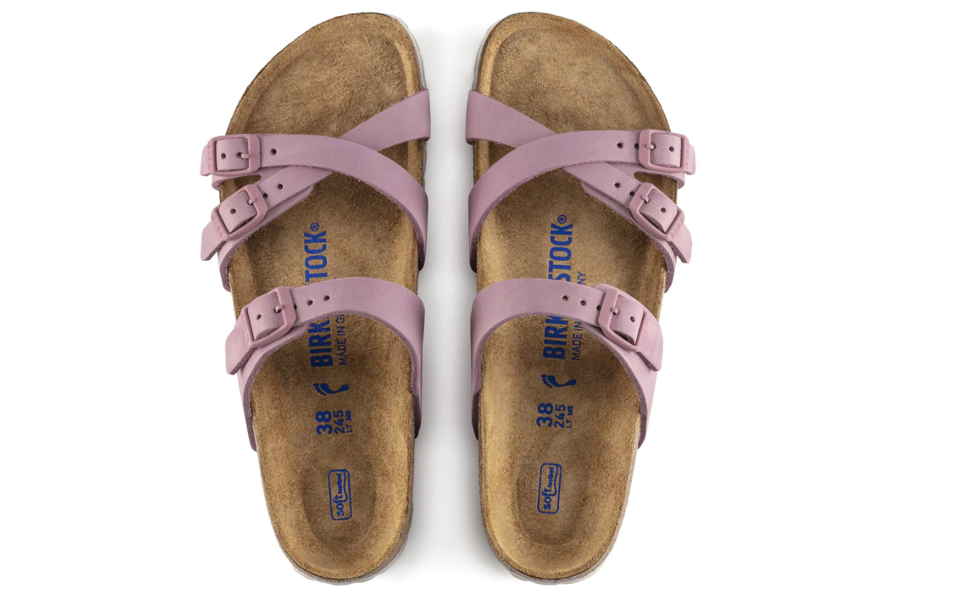 Birkenstock Franca Soft Footbed Nubuck Leather Orchid