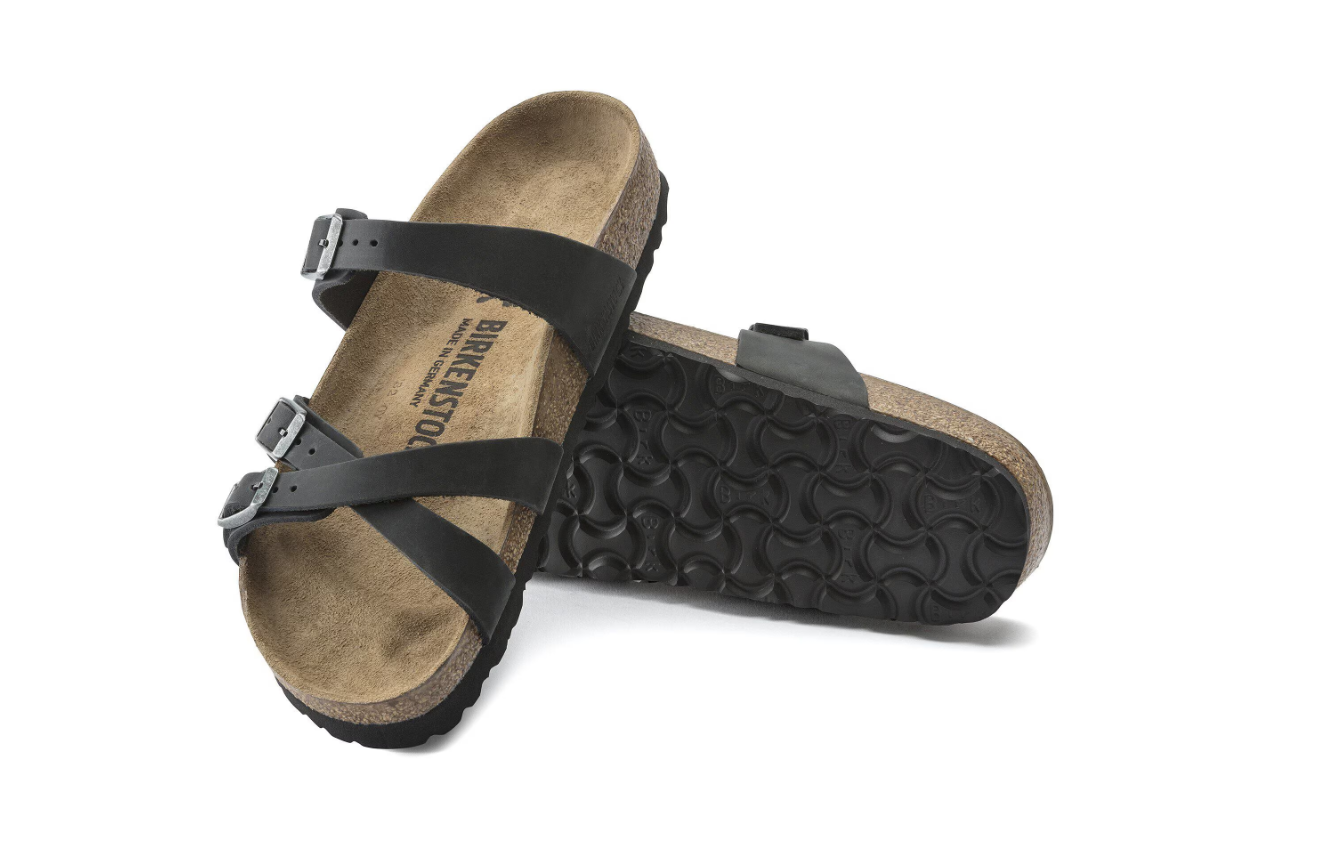 Birkenstock Franca Oiled Leather Sandal Black
