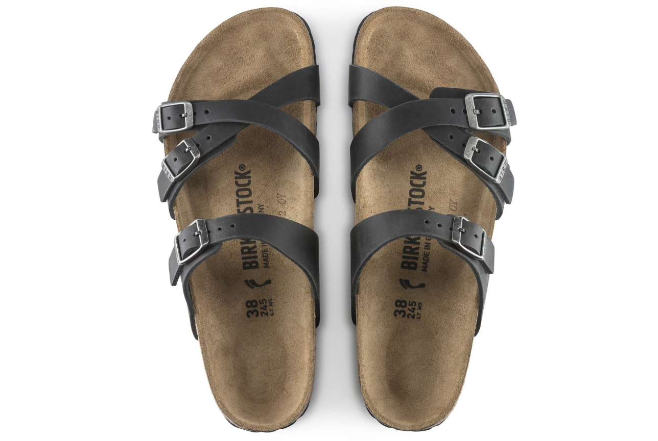 Birkenstock Franca Oiled Leather Sandal Black