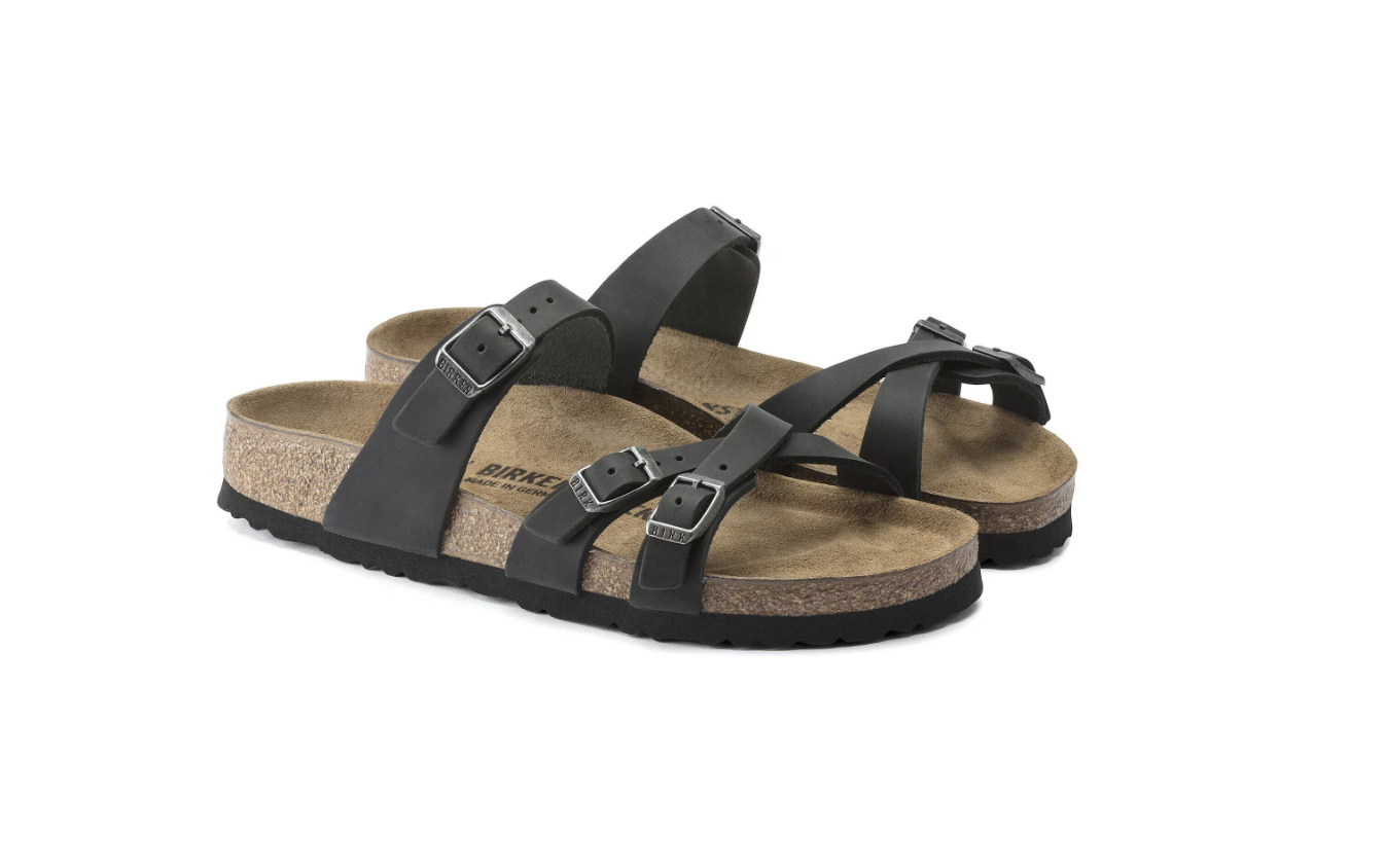 Birkenstock Franca Oiled Leather Sandal Black