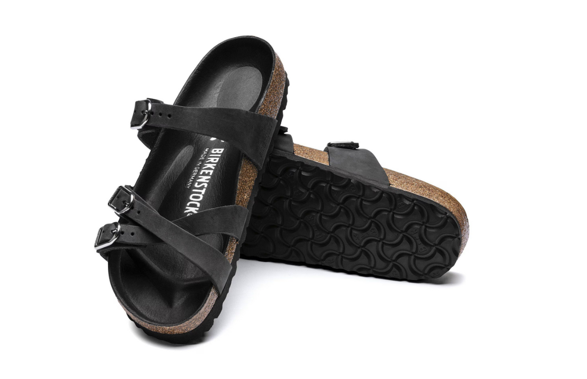 Birkenstock Franca Oiled Leather Sandal Black