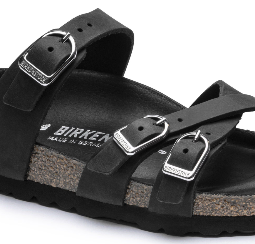 Birkenstock Franca Oiled Leather Sandal Black